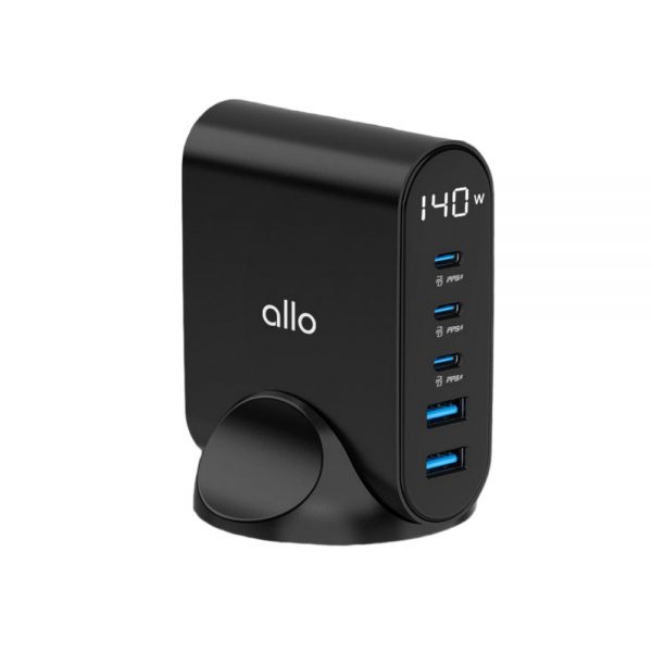알로코리아 140W GaN 프로 PD PPS 초고속 5포트 멀티 충전기 UC5140GPD 123,900원