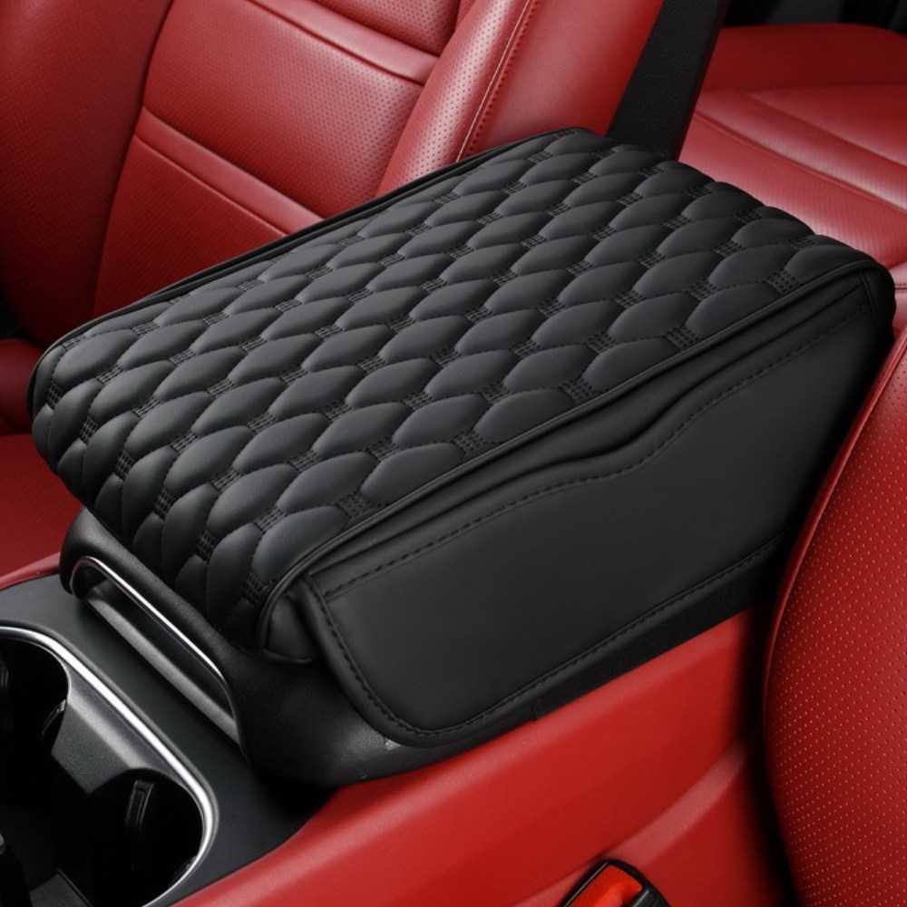 클릭핏 차량용 가죽 포켓수납 콘솔쿠션, 블랙, 1개 14,900원