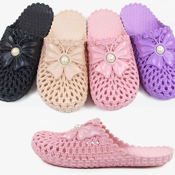 [슈엔몰] ZH2673 / 시원한펀칭 발편한 여성슬리퍼 젤리슈즈 플랫샌들 레인 아쿠아신발 7,900원