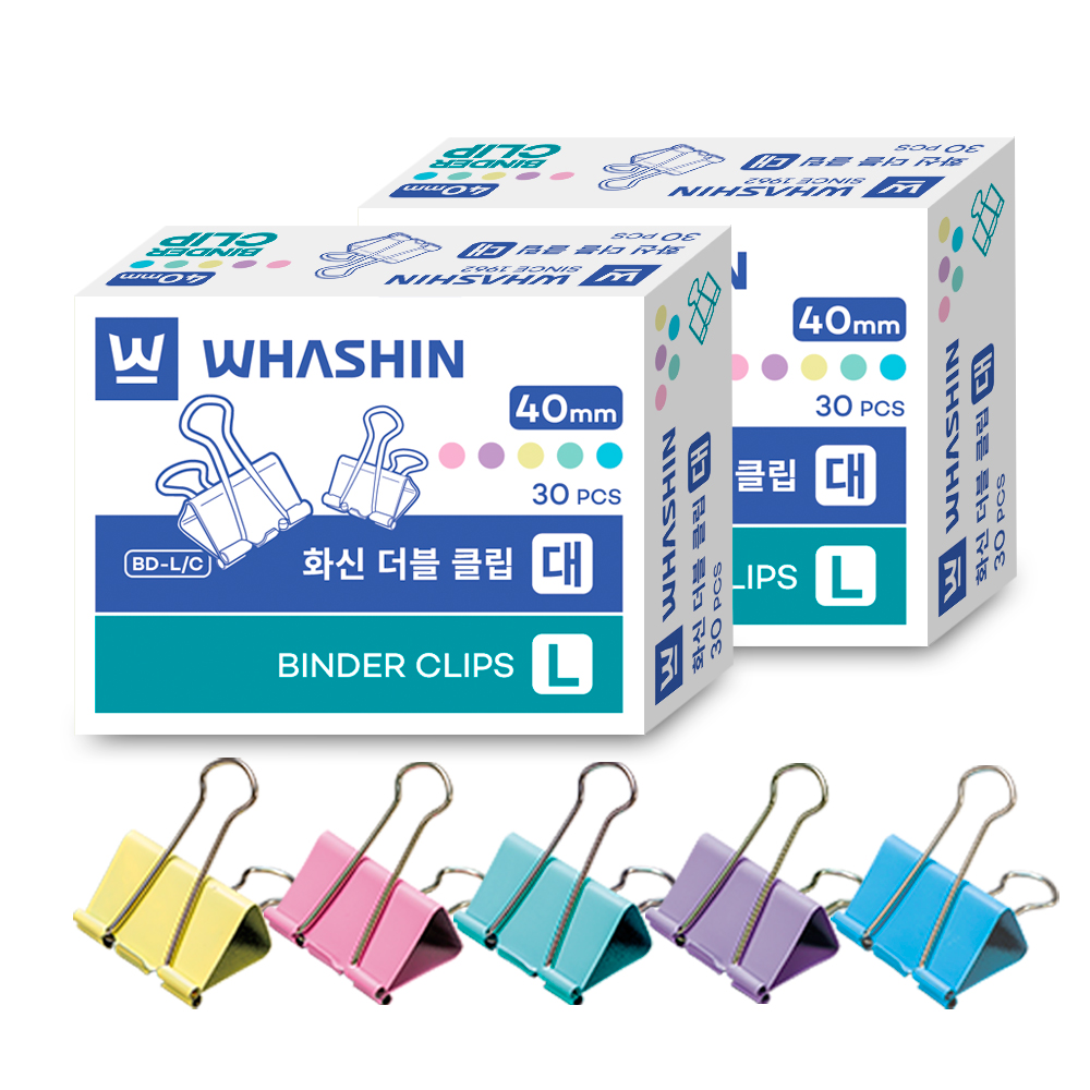 화신 더블클립 파스텔 컬러믹스 11,800원