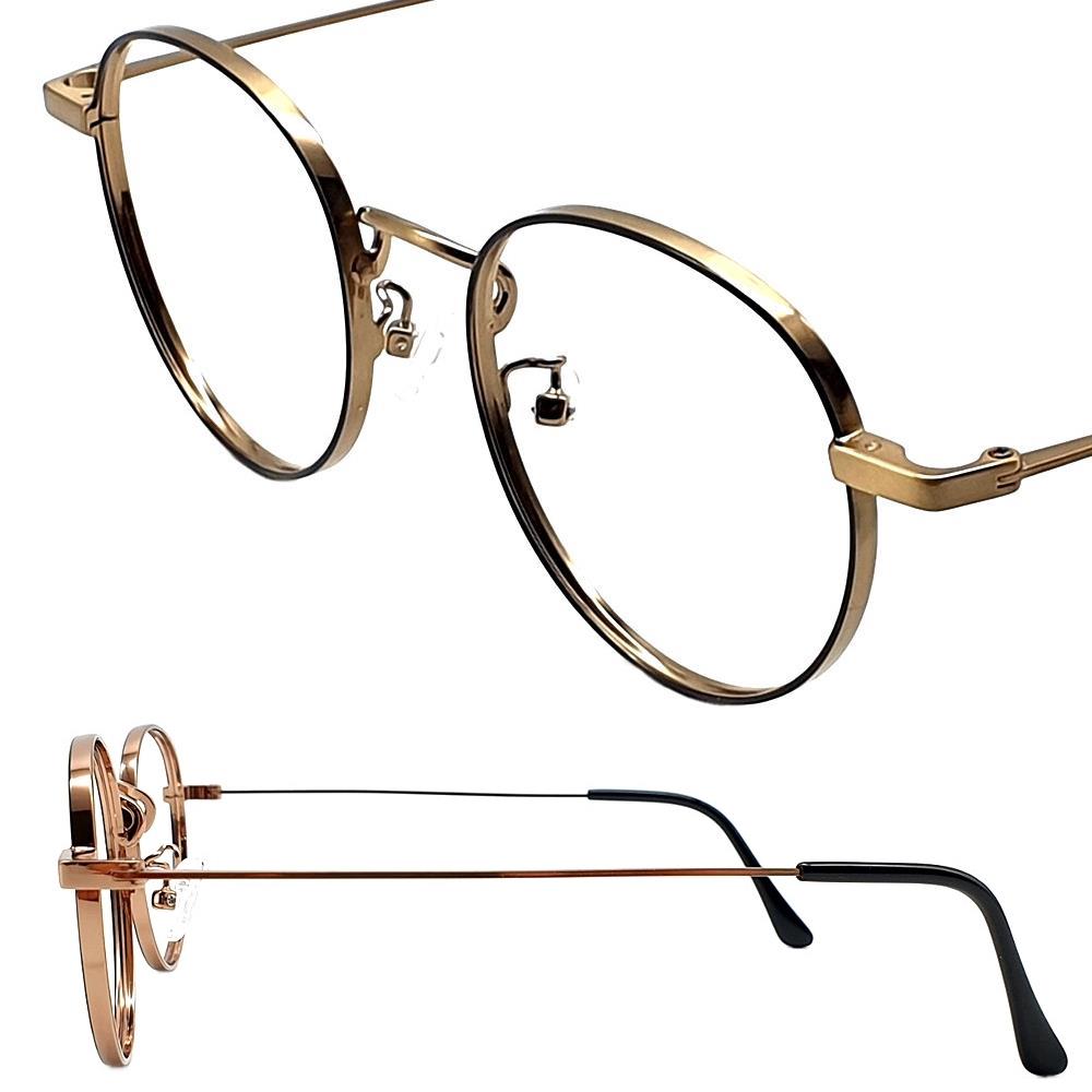 EYES ONE 국산 ALL 티타늄 안경테 원형 다각형 2가지 디자인 가벼운 고퀄리티 안경 63,000원