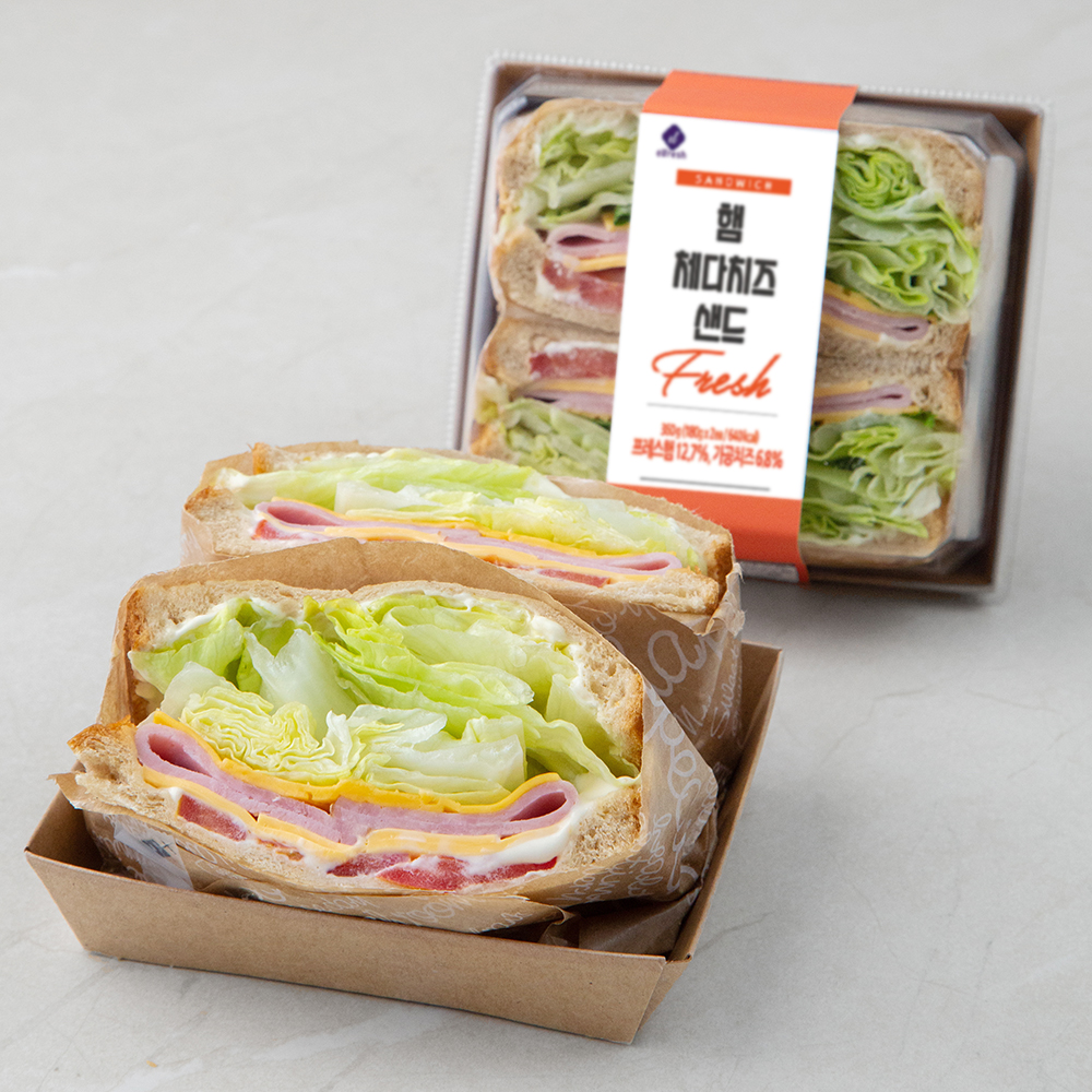 이엘후레쉬 햄체다치즈 샌드위치 9,500원