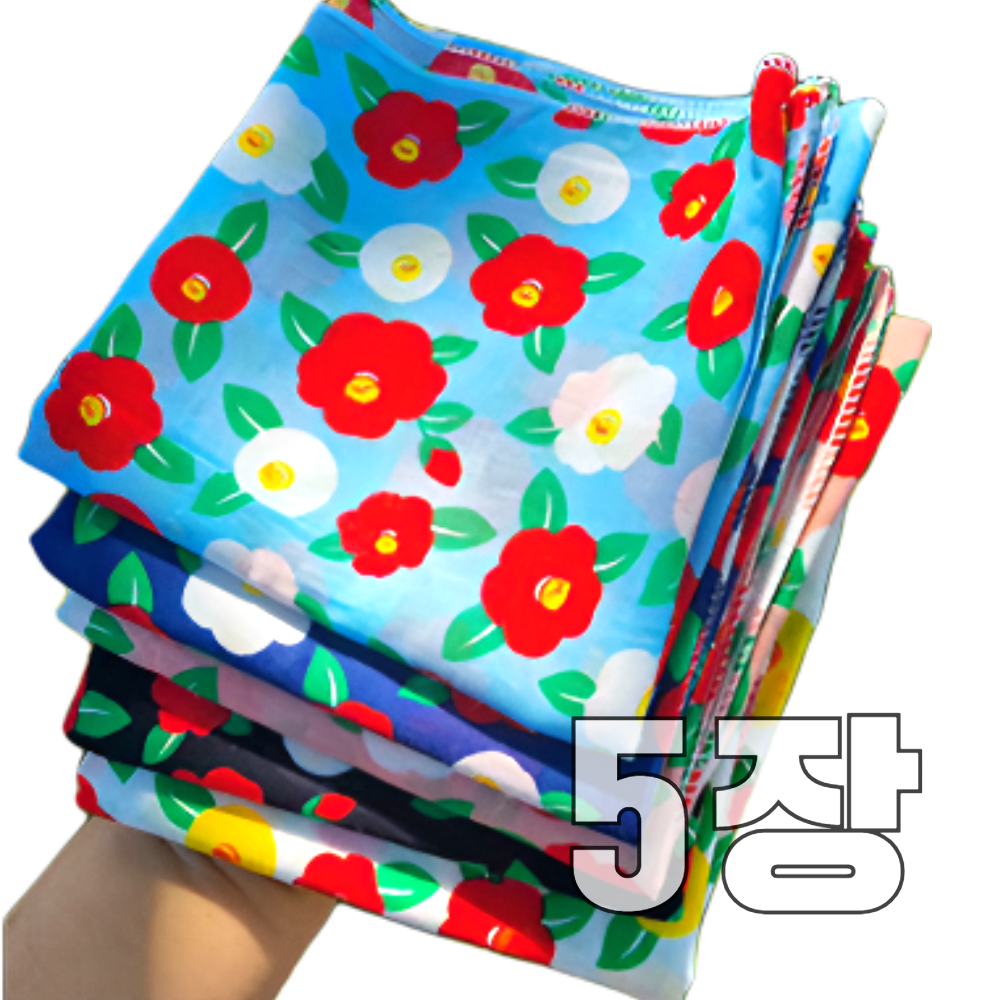 온리 동백꽃스카프손수건 제주 예쁜 동백 꽃 무늬 순면 목 단체 여행 단합 여성 손수건 스카프 19,800원