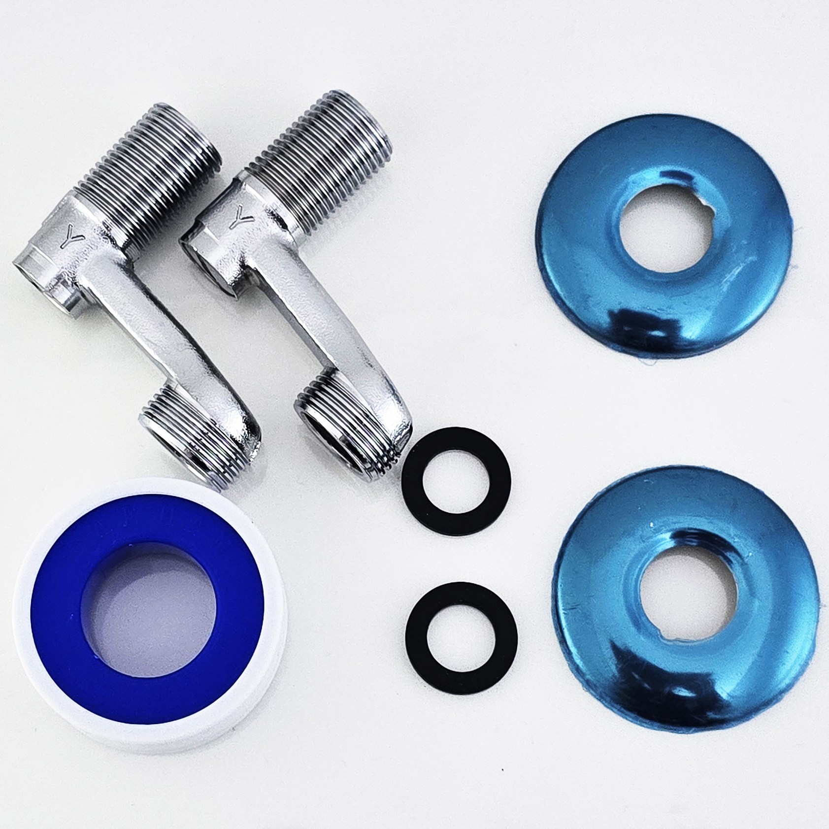 수전 편심 유니온 니플 수도꼭지 연결 부속 (왕 테프론 포함) 5,100원