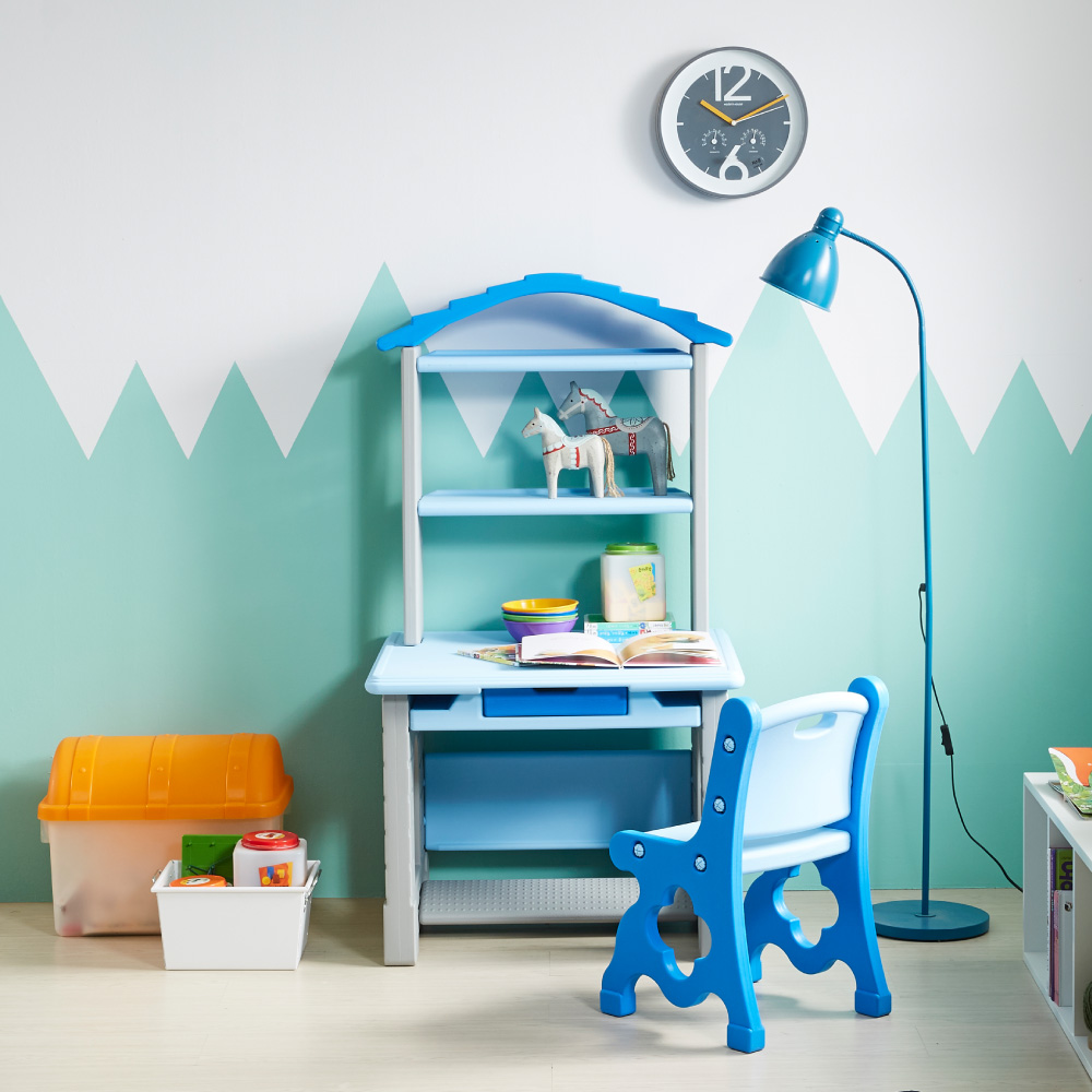 하이지니프로 1세트 유아책상의자세트 키즈책상 어린이책상 (2color), 파스텔블루 86,900원