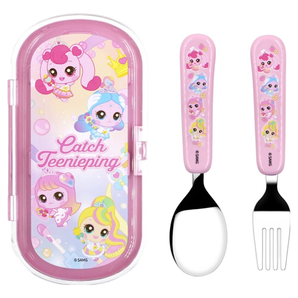 르번 프린세스 캐치티니핑 미니 스푼 + 포크 + 케이스 세트 10,900원