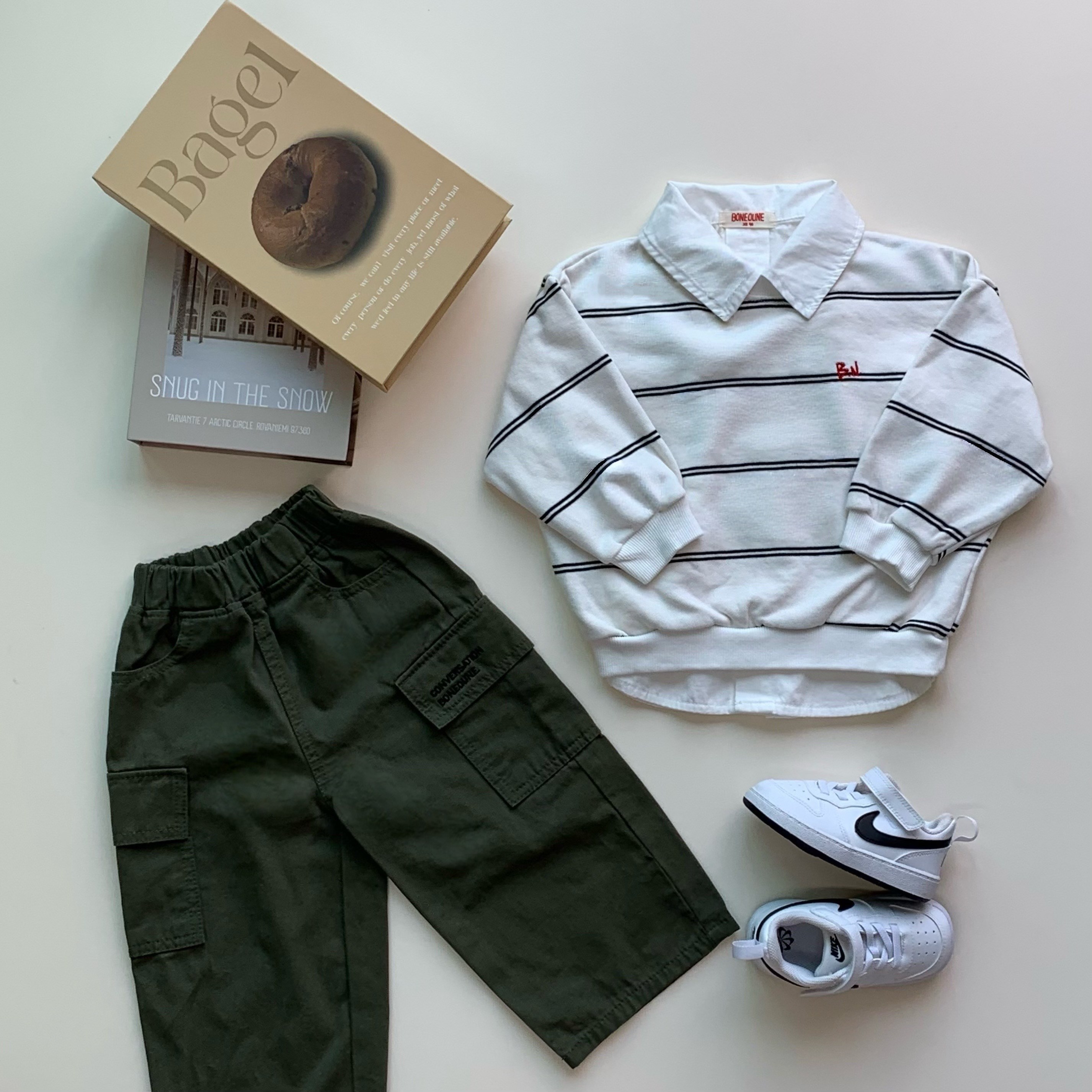 [소이아] 유아 스트라이프 맨투맨 / 기본템+코디 포인트룩 28,000원