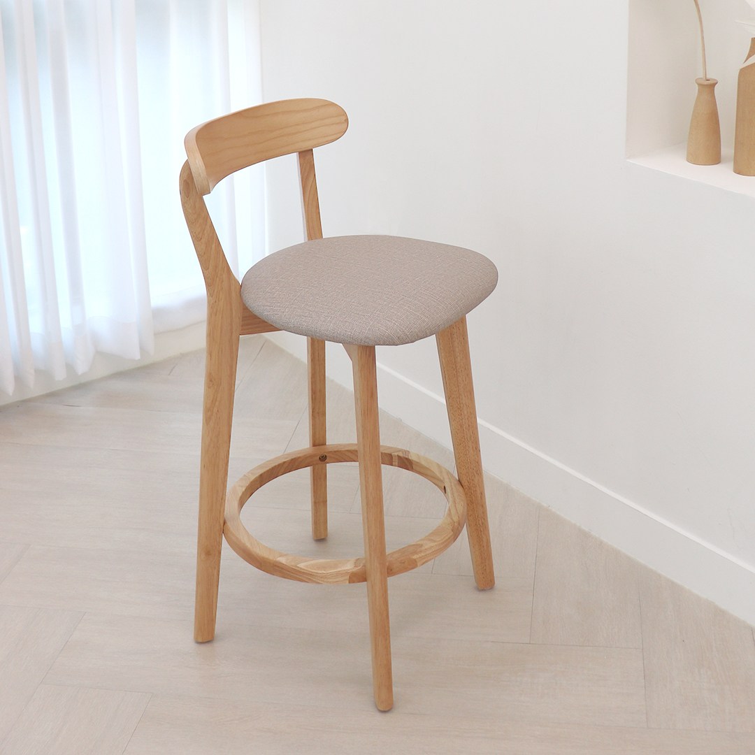 파스텔우드 비시투 아일랜드식탁의자 홈바체어 홈바의자 원목바의자 완제품, 1개, 네츄럴 73,000원