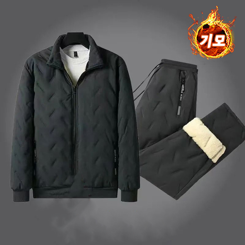 남성 따뜻한 상하세트 기모 집업 패딩점퍼 자켓 밴딩 일자핏 와이드 팬츠 남자 긴바지 방한복 25,600원