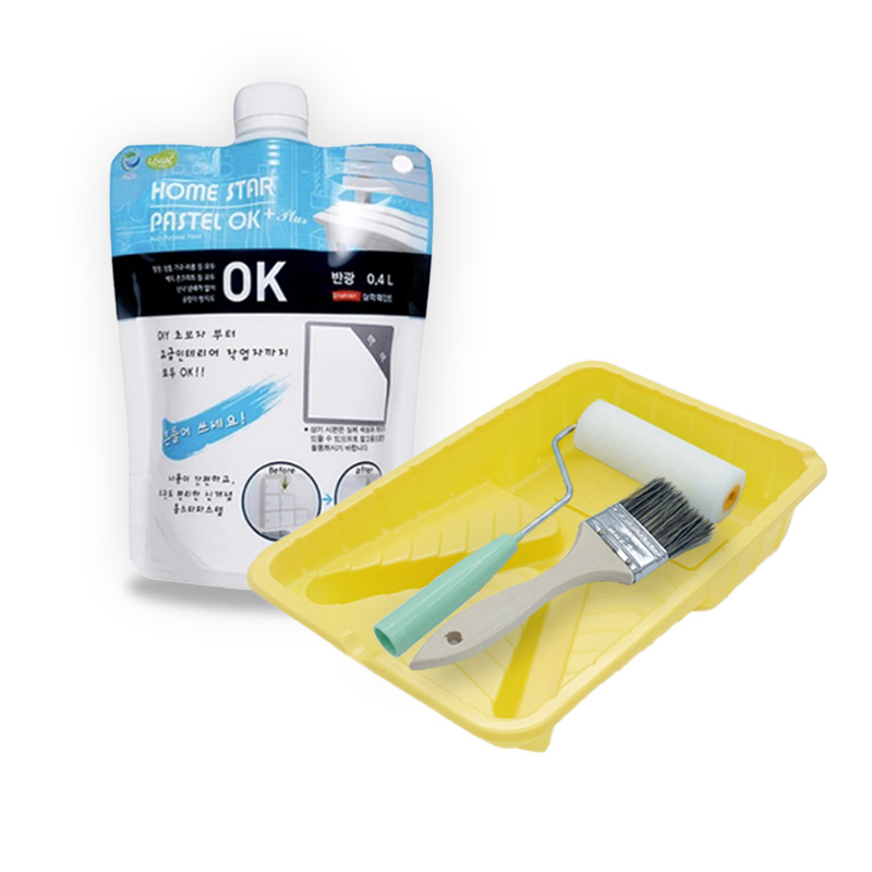 홈스타파스텔 방문 가구 벽면 벽지 셀프 도구세트, 1세트, 400ml, 백색 20,630원