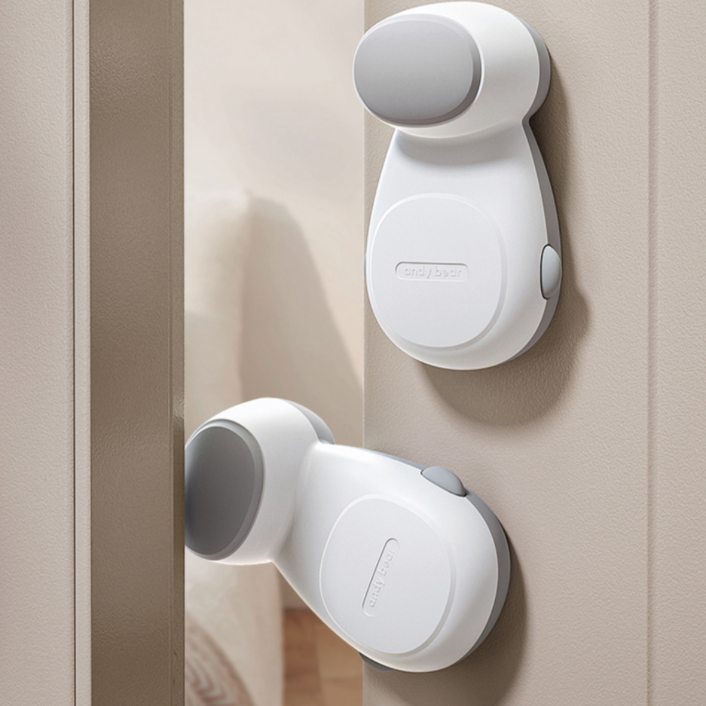 엄빠의선택 회전 도어스토퍼 타원형 손끼임방지 문닫힘방지 방문 도어쿠션, 1개, 화이트 13,500원