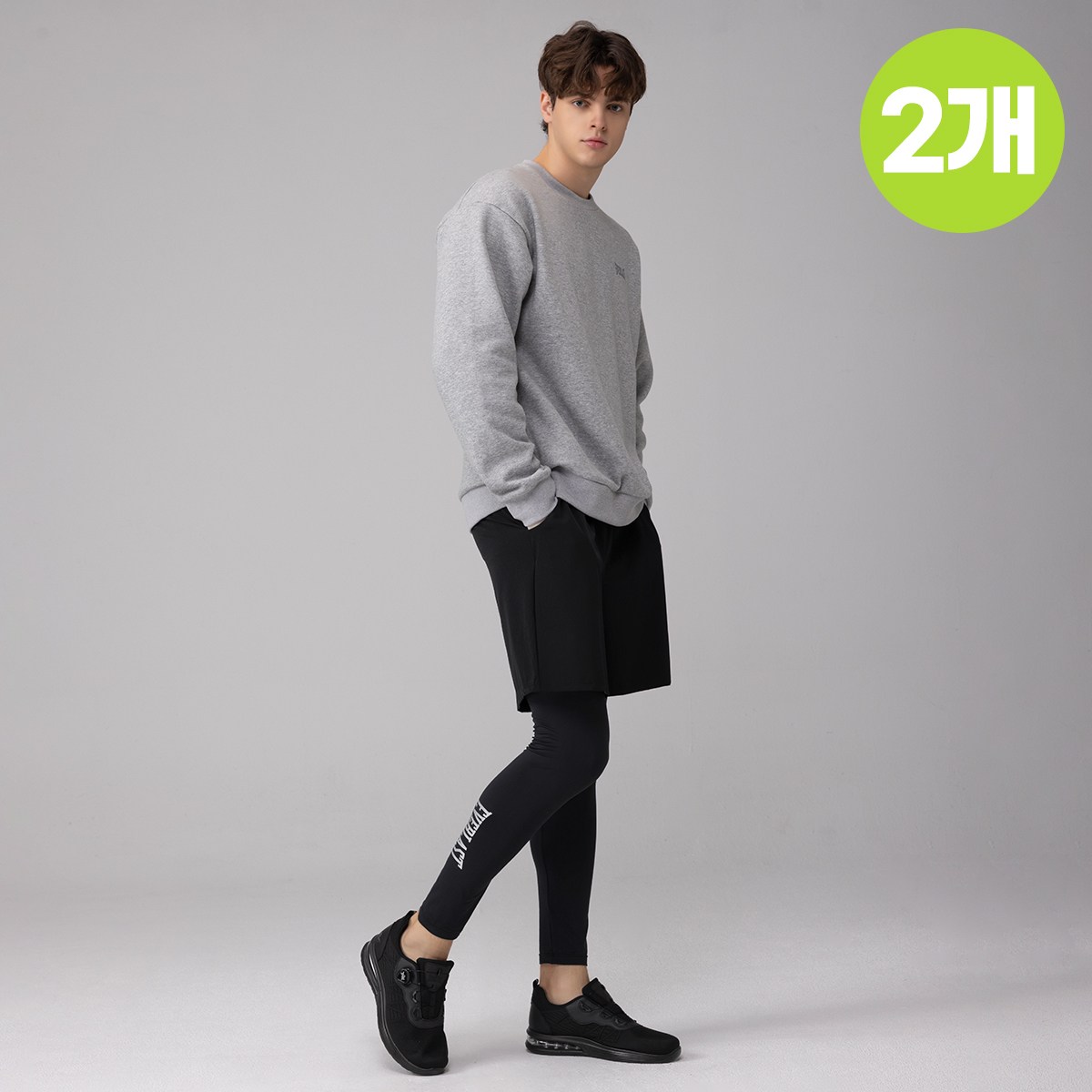 에버라스트 1+1 남자 기모 반바지 레깅스 일체형 빅로고 48,400원