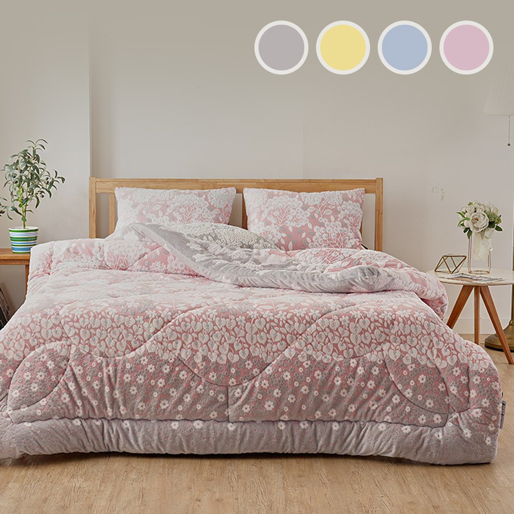 수젠하우스 바이올렛 5mm 착번 극세사 차렵 이불 패드 베개커버 세트 178,800원