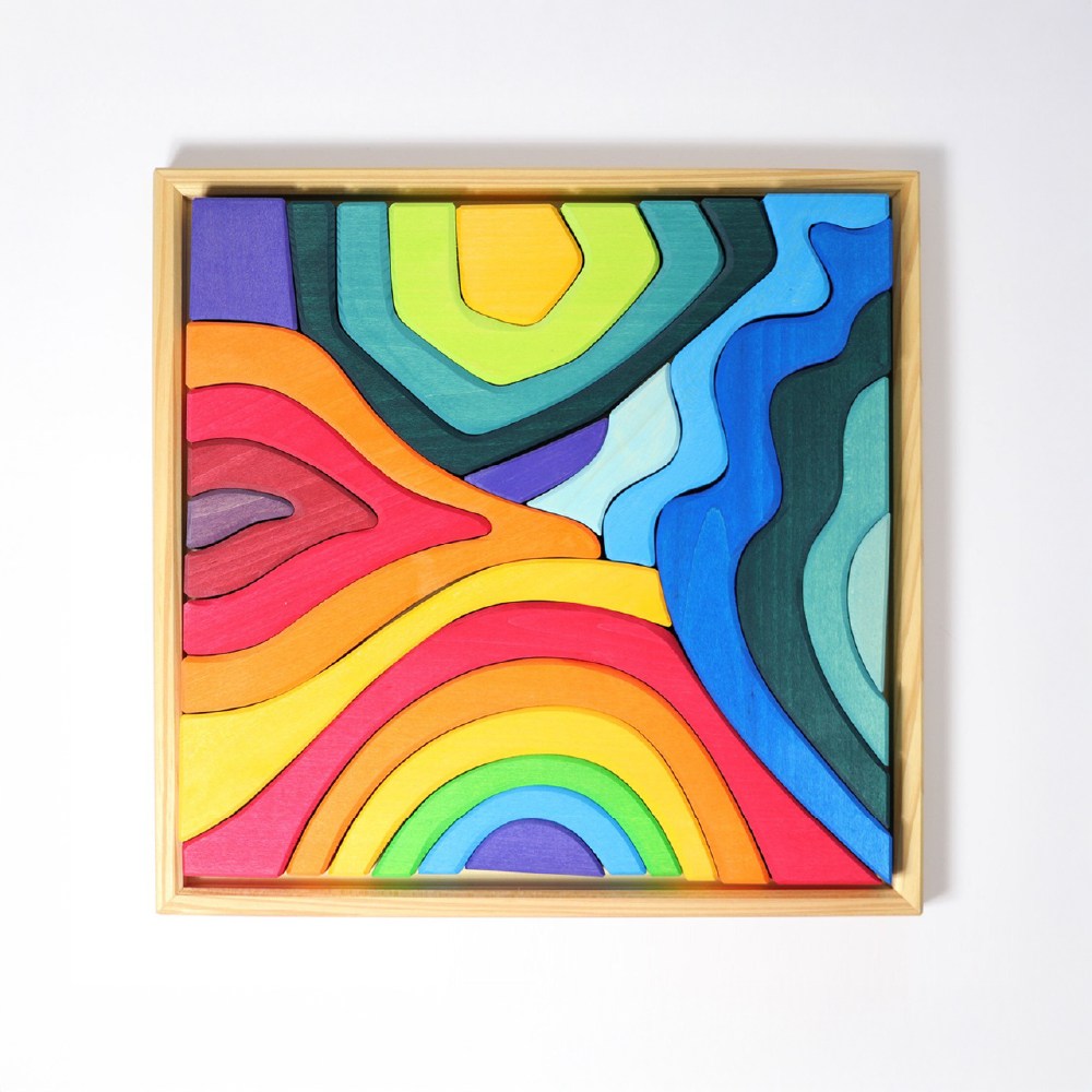 [그림스] 발도르프 교구 원목장난감 물불돌퍼즐 (라지 44.5cm), 단품 329,900원