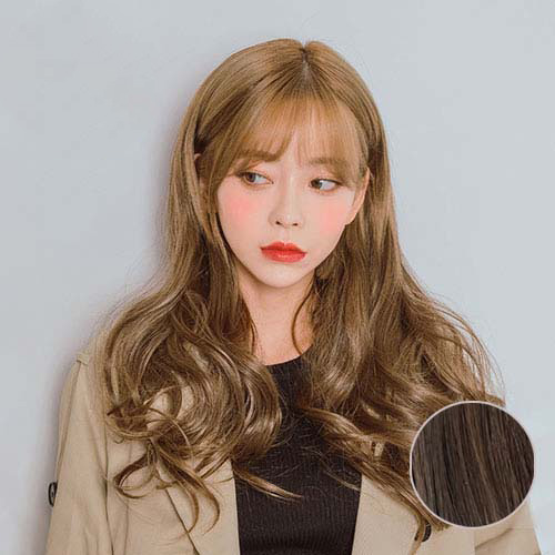 가발매니아 리치펌 글램루즈 5헤어피스 49cm 똑딱이 붙임머리 (제디원사), 모카브라운, 1개 58,900원