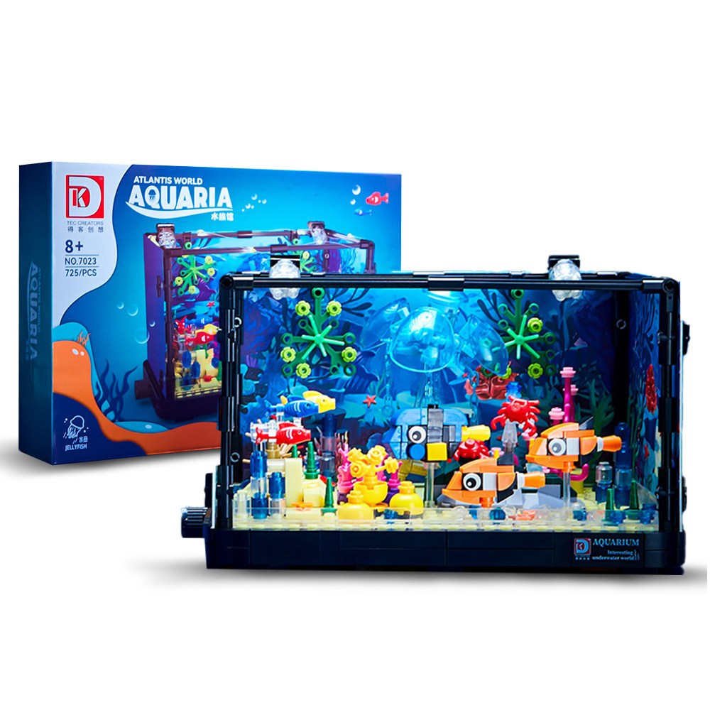 아쿠아리아 수족관 어항 모형 블럭 인테리어 조명 장식 32,800원