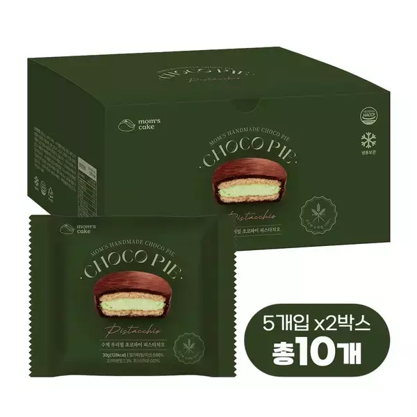 맘스케이크 리얼 생크림 수제 우리밀 초코파이 피스타치오 프리미엄 디저트 간식 10 jh유통 28,500원