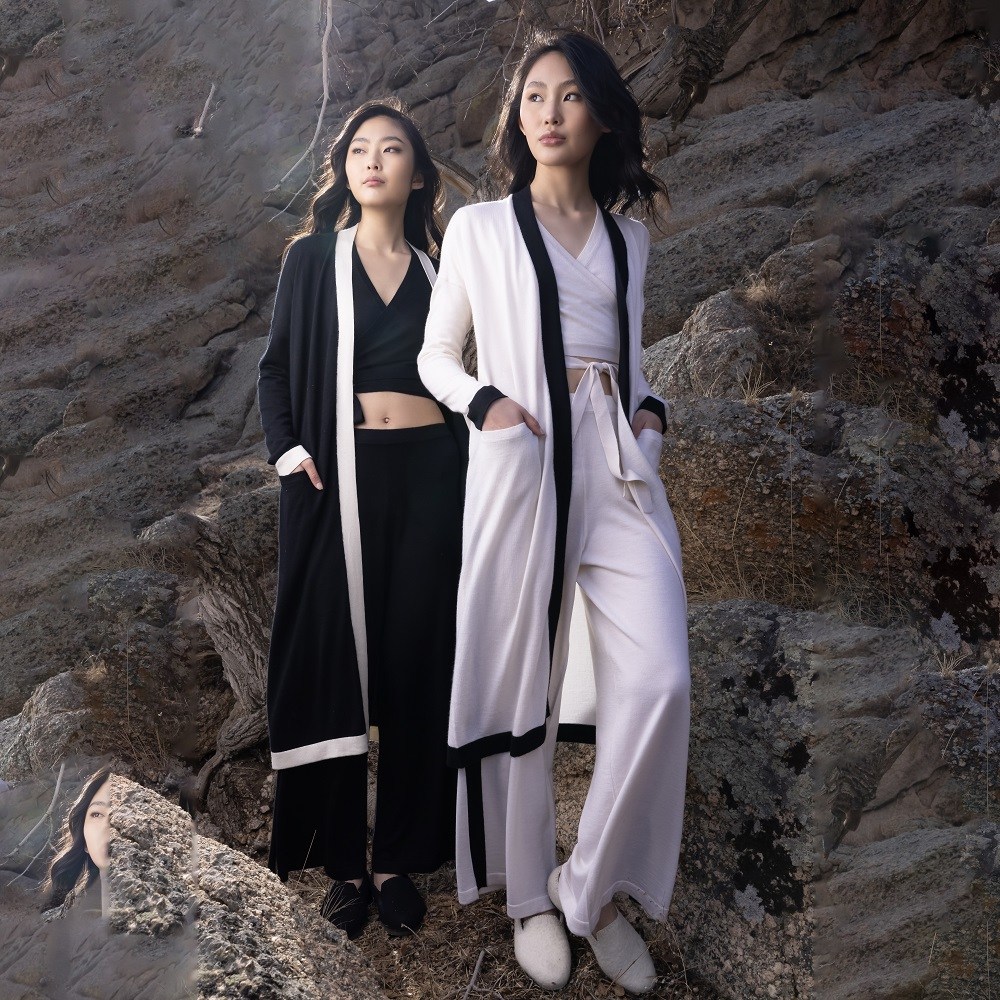 [EVSEG] 프리미엄 캐시미어 여성 오픈 롱 가디건 앱섹 몽골 캐시미어 100 82923-027 399,000원