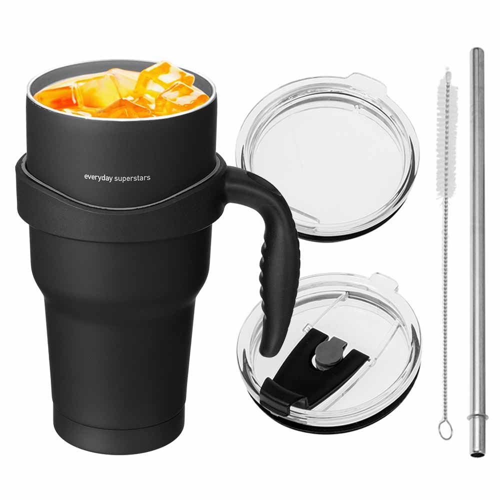 코멧 진공 스테인리스 텀블러 + 손잡이 + 빨대뚜껑 + 빨대 + 빨대솔 9,690원