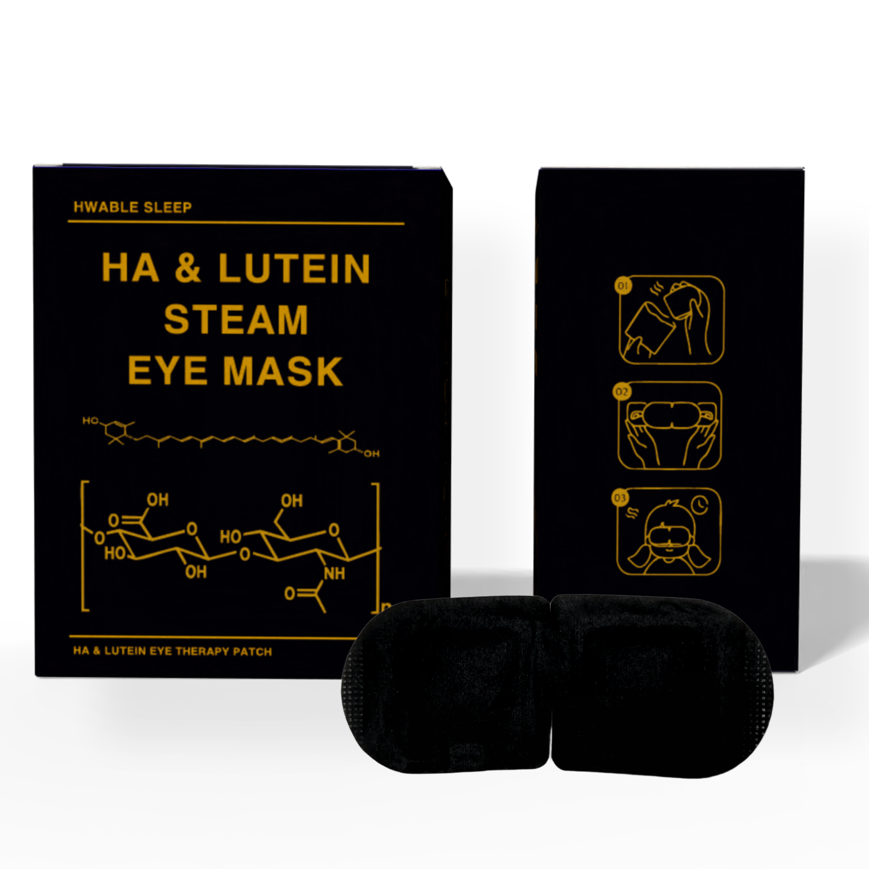 Hwable Sleep 히알루론산 & 루테인 스팀안대 무향, 5박스, 10매입 39,900원