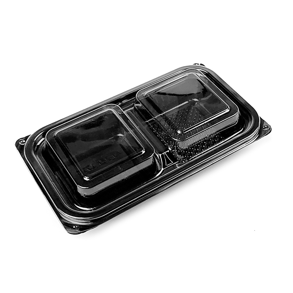 2칸 반찬용기 600세트 다용도 소스 샐러드 동그랑땡 포장배달 2찬용기 1710, 1개, 600세트 106,900원