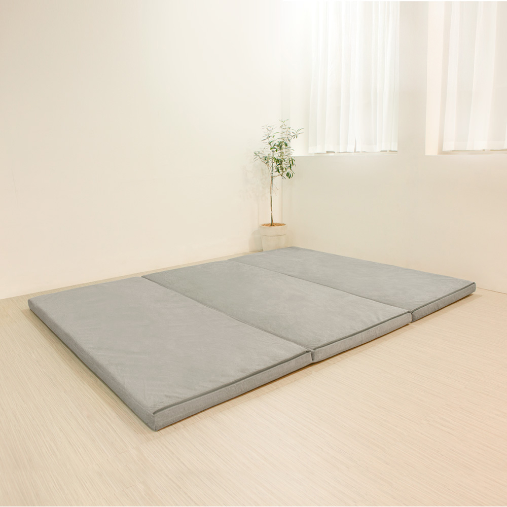 럭스나인 3단 접이식 메모리폼 토퍼 매트리스, 그레이, 6.5cm 244,000원