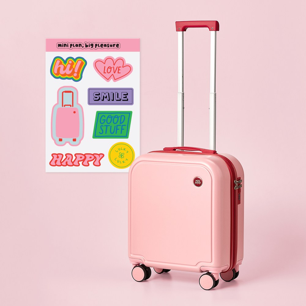 모던하우스 ON minianimi. 캐롯 기내용 캐리어 + 스티커 세트 85,310원