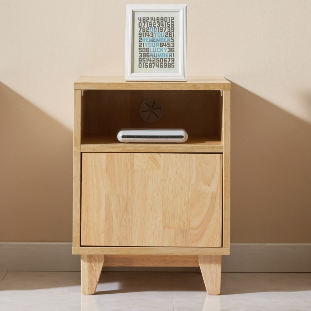 리츠데코 하인츠 원목 400 협탁 고무나무 멀바우 원목수납장 LPM 공법, 고무나무 네추럴 58,900원