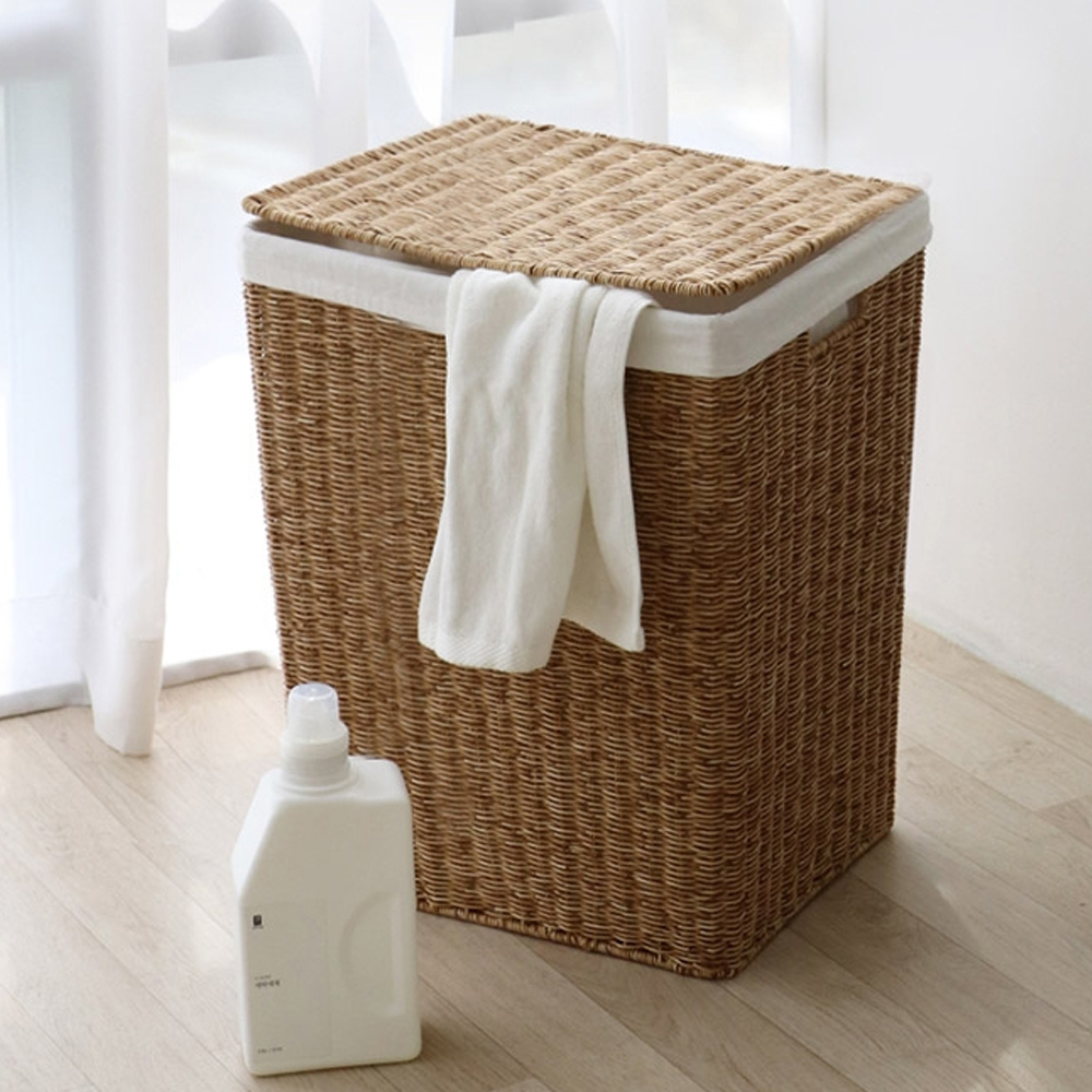 네이쳐리빙 데이지가든 라탄 빨래바구니 80L + 라이너포함 86,250원