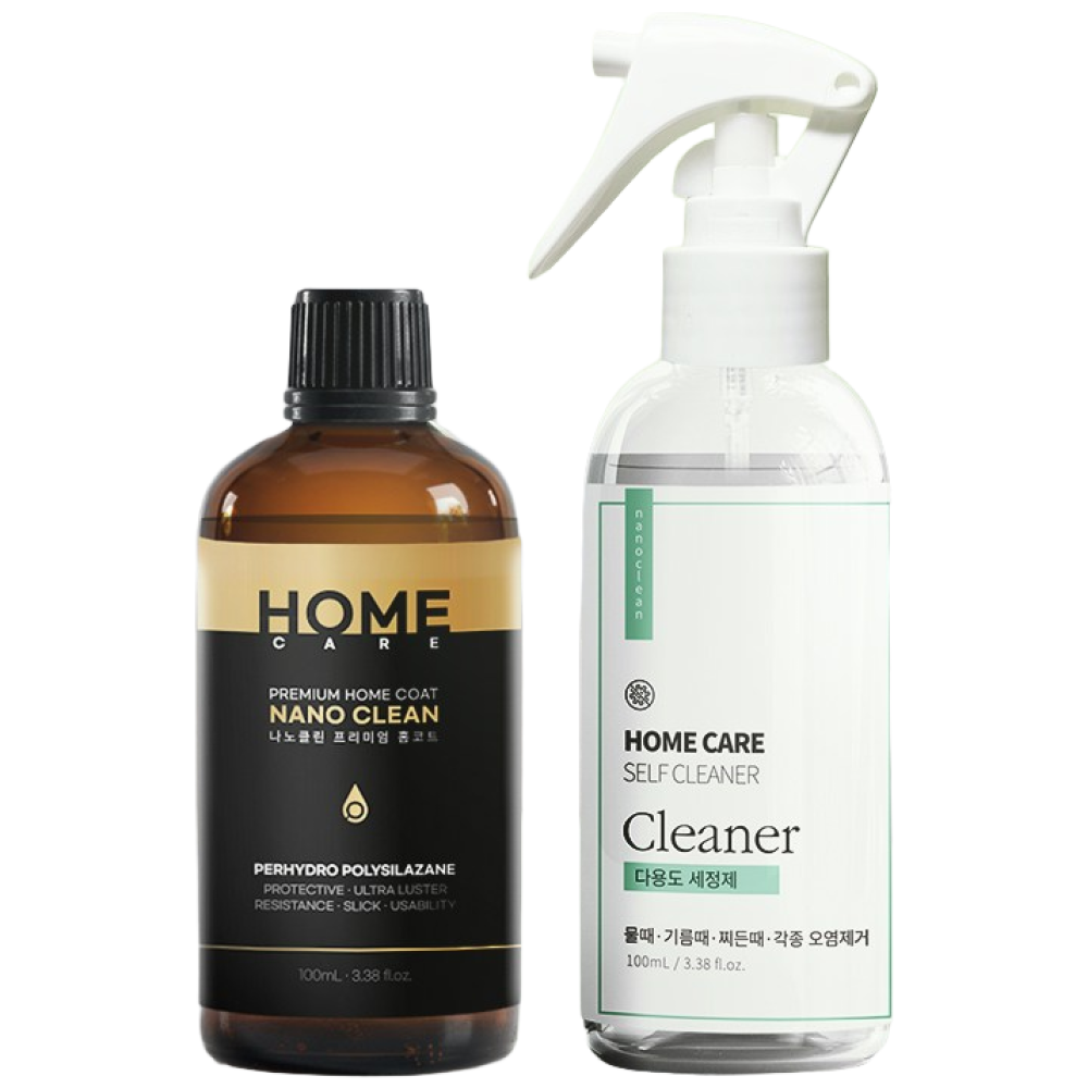 나노클린 프리미엄 리빙 홈코트 클리너 세트 욕실주방 셀프나노코팅 싱크대상판 대리석 화장실, 1세트 58,900원