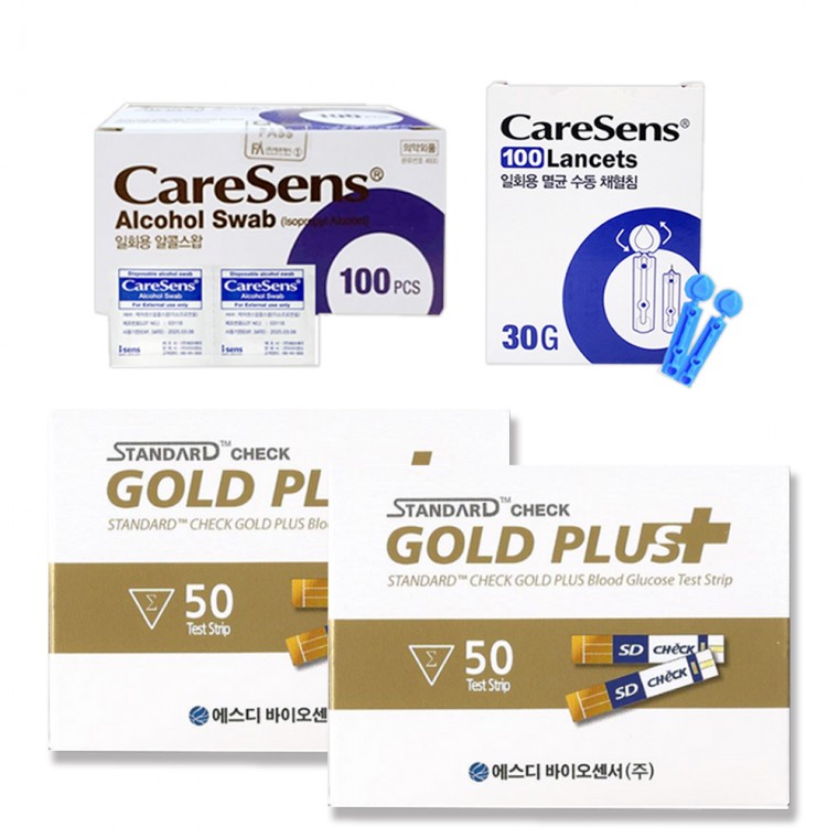 SD체크골드 플러스 혈당측정지 100매+솜100+침100, 1, 100 51,980원
