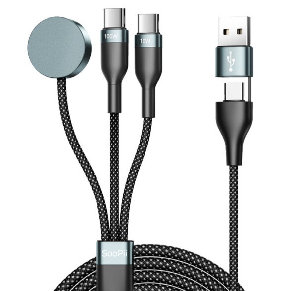 수피 올인원 멀티 PD PPS 100W C타입 애플워치 3in1 초고속 충전 케이블 S61 16,250원