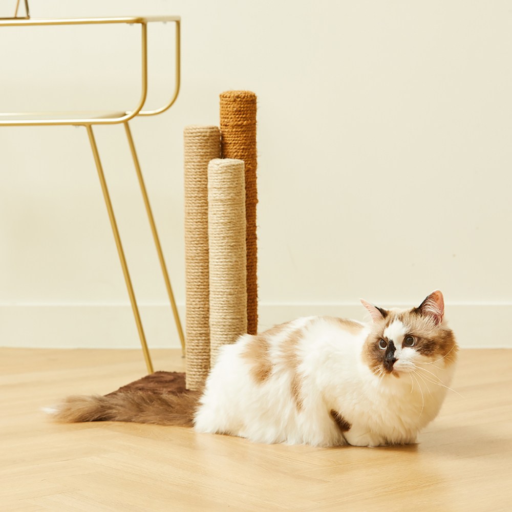펫토리아 한층뚝딱 원목 3-포스트 기둥형 고양이 소형 스크래쳐 49.3cm 고강도 친환경 고무나무 CARB2/FSC 인증 29,900원