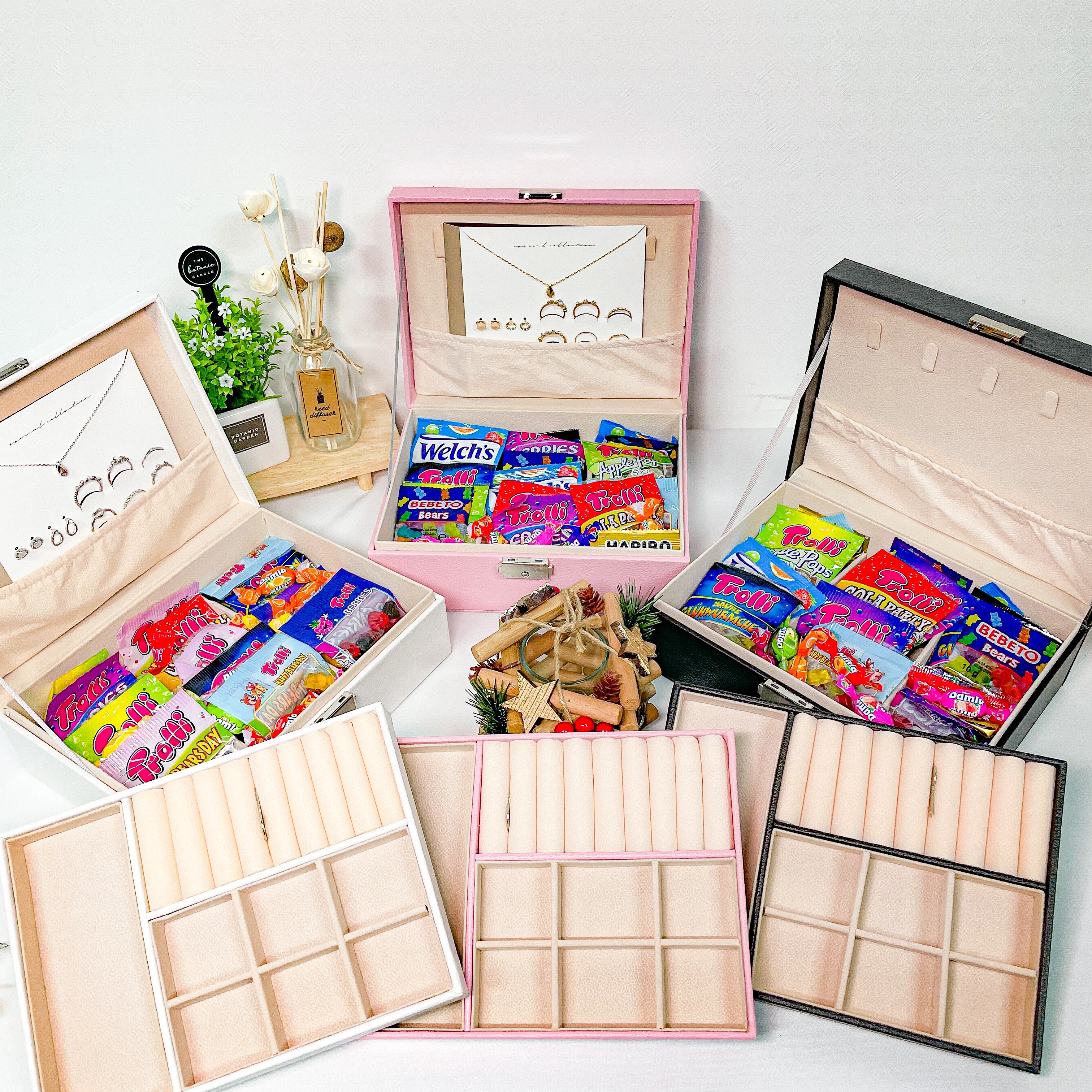 화이트데이 선물 젤리박스 사탕 목걸이 귀걸이 반지 세트 35,000원