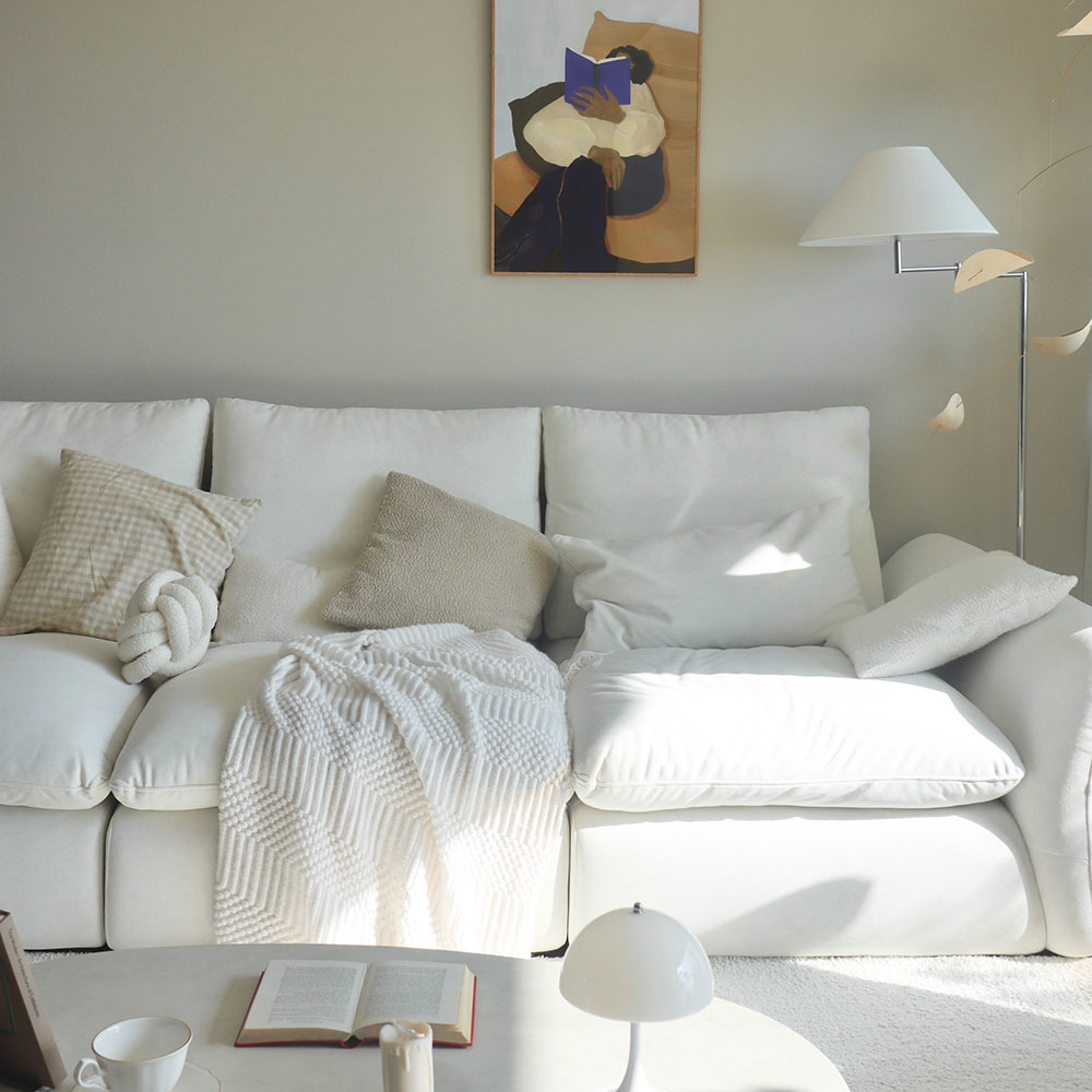 라라홈 누아젤 모듈형 스윙 패브릭 3인 소파 599,000원