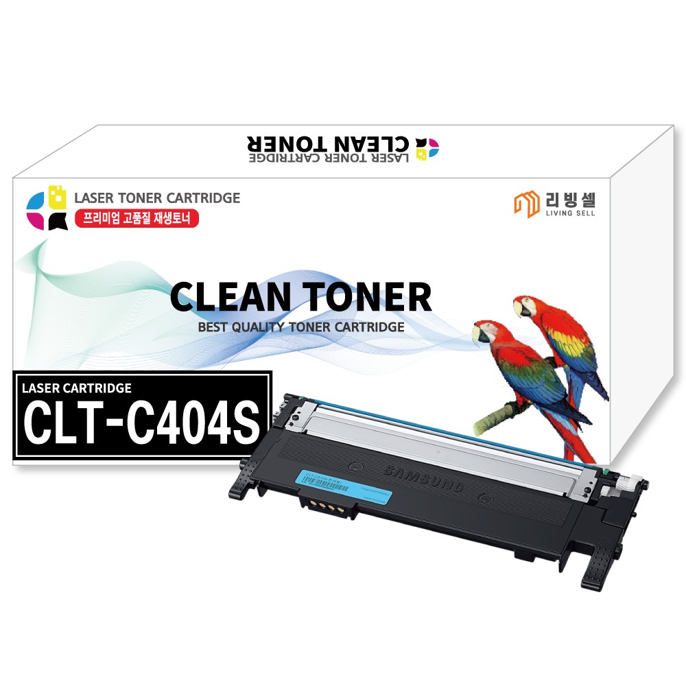 [리빙셀] 삼성토너 CLT-404S 컬러토너 SL-C433 C483 C483W C433W C483FW C430 C430W C480 호환 프린터토너 10,120원