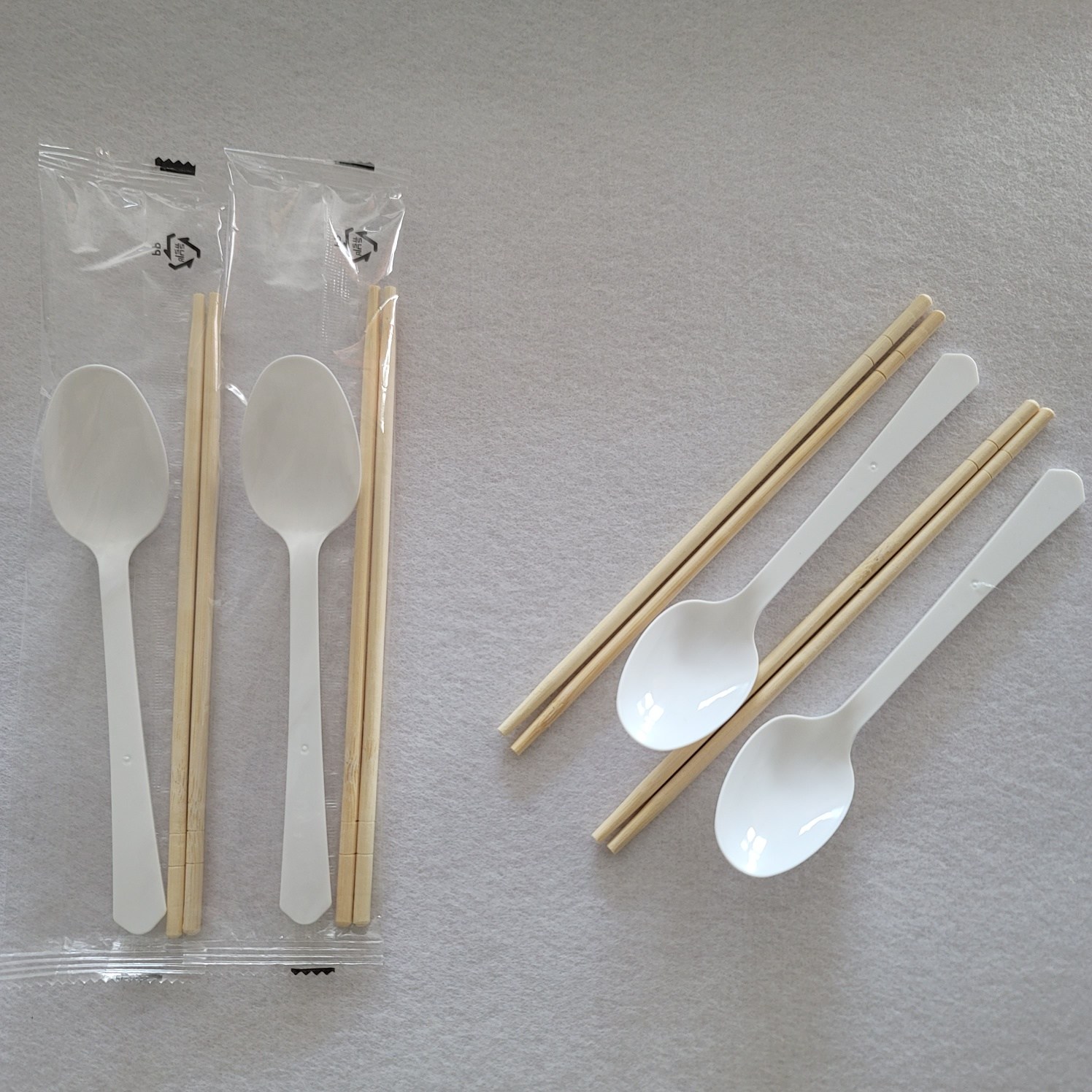 [당일발송]도토리팩 일회용 수저세트 500개 튼튼한 일회용 수저세트 (숟가락 신재료 국내제작 및 포장), 1세트, 500개, 현재가 35,490원