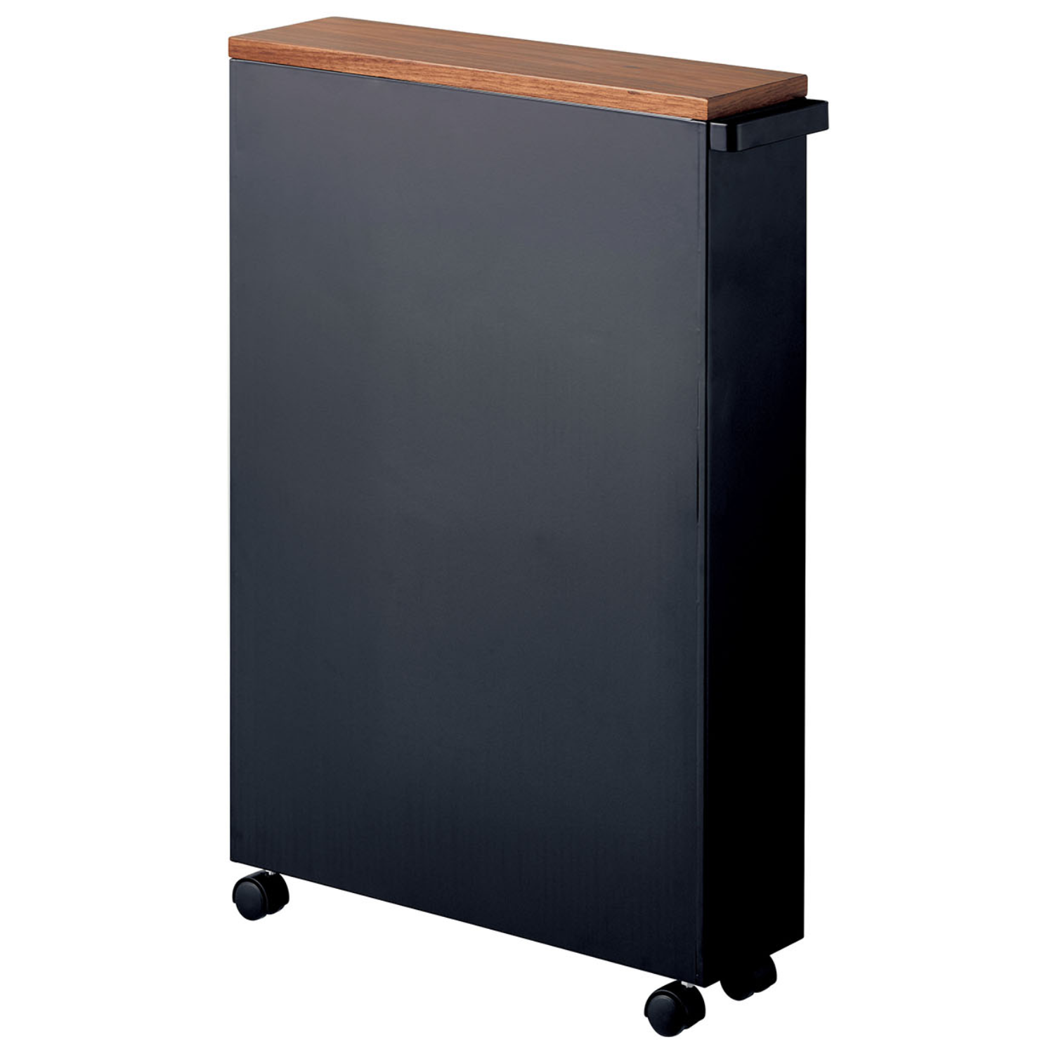 야마자키실업 이동형 세제 및 화장지 수납함 슬림 타워 4306/4307, 블랙, 1단, 현재가 145,600원