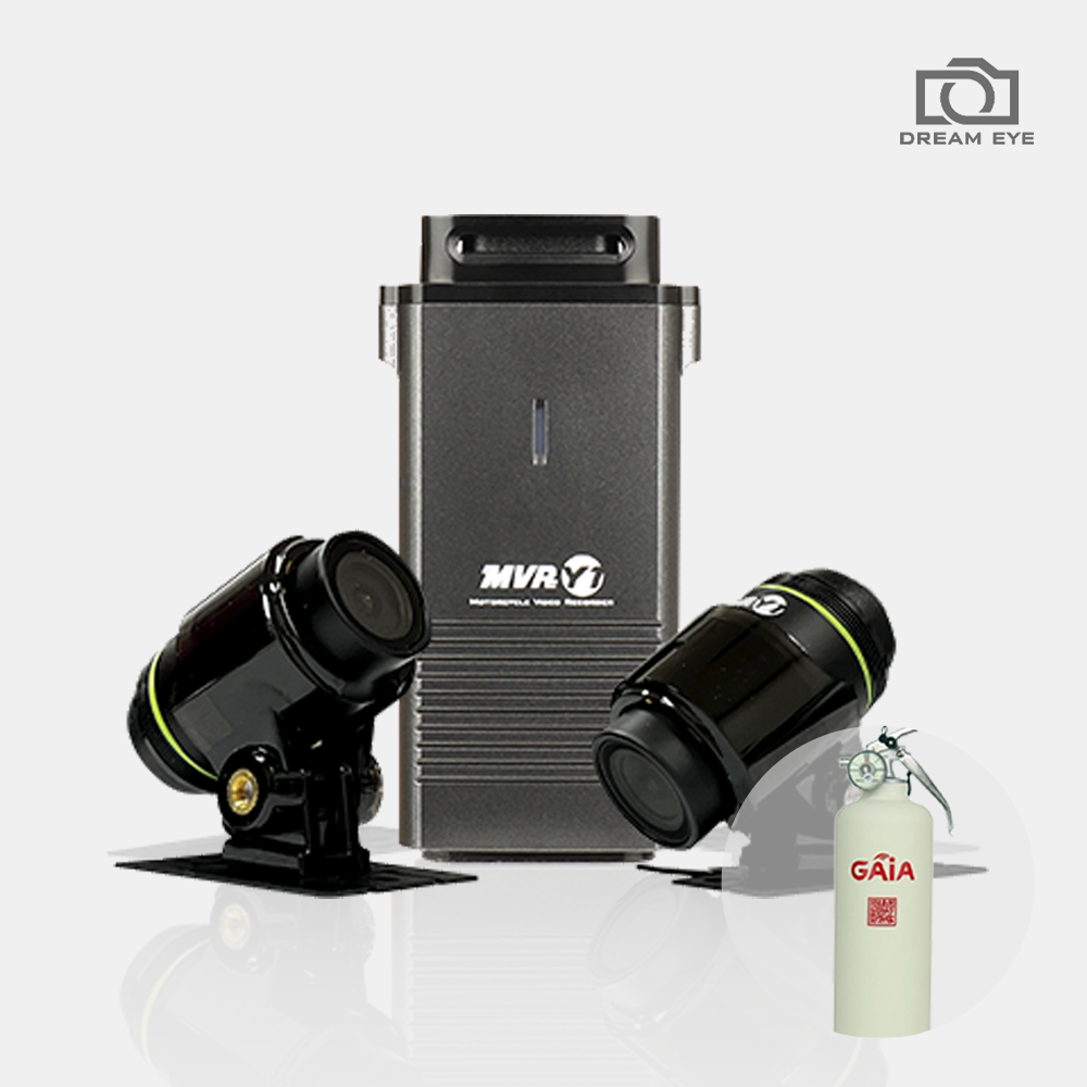 [사은품 소화기 증정] 드림아이 지넷 MVR Y1 오토바이 블랙박스 32GB 2채널 FHD IP69K 완전방수 210,000원