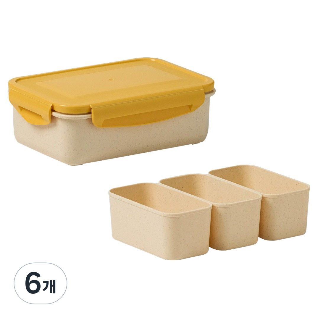 닥터하우스 오래 신선 항균 밀프랩 도시락통 나눔 밀폐용기, 6개, 1.1L 37,780원