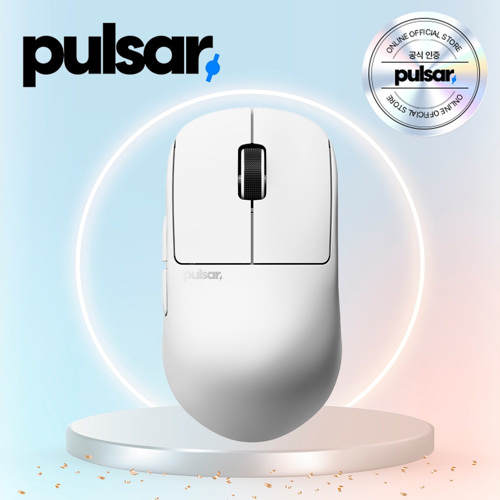 펄사 X2H CrazyLight 미디움 무선 게이밍 마우스 우유니화이트 149,000원