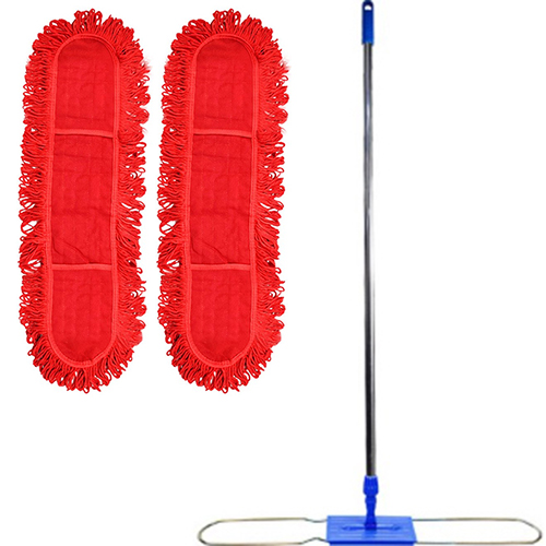 월드크린 리스킹 기름 걸레 90cm x 2p + 프리미엄 판자루 세트, 1세트, 적색 20,900원