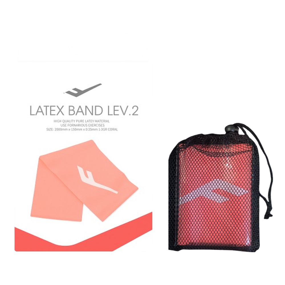 프로-스펙스 라텍스밴드 Lv.2 코랄+파우치 8,490원