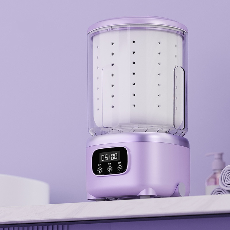 초소형 미니 세탁기 속옷 아기옷 양말 전용 무선 휴대용 세탁기 블루라이트, 보라색, 자외선살균버전 32,900원