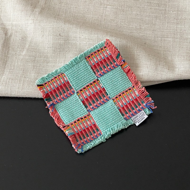 오릴리 네팔 수제 직조 패브릭 티 코스터 컵받침 시리즈 16종, 1개, #08 12,000원