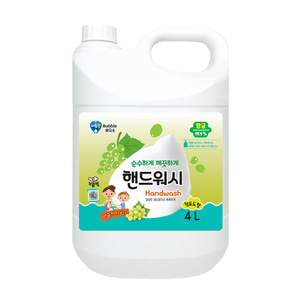 버블윅 청포도 손세정제 물비누 대용량 핸드워시 4L 거품형 리필 11,920원