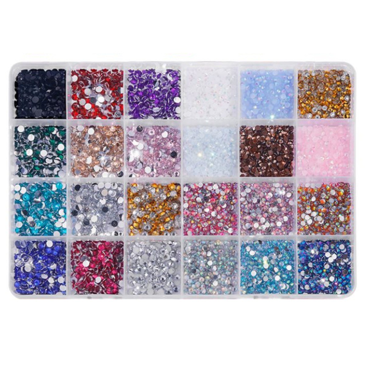 제이에스리빙 24종 3500pcs 다이아몬드 네일 큐빅파츠 12,500원