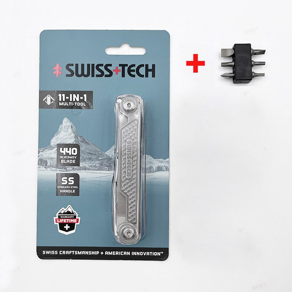 SWISS TECH 11 IN 다기능 가위 생존 미니 스크 수공구 도구 라이버 야외 멀티툴 32,400원