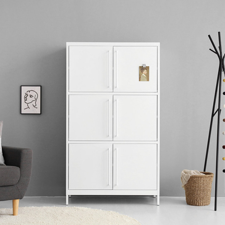 마켓비 피도르 철제수납장 캐비넷 6문 9131600, 화이트 7268.9264 299,000원