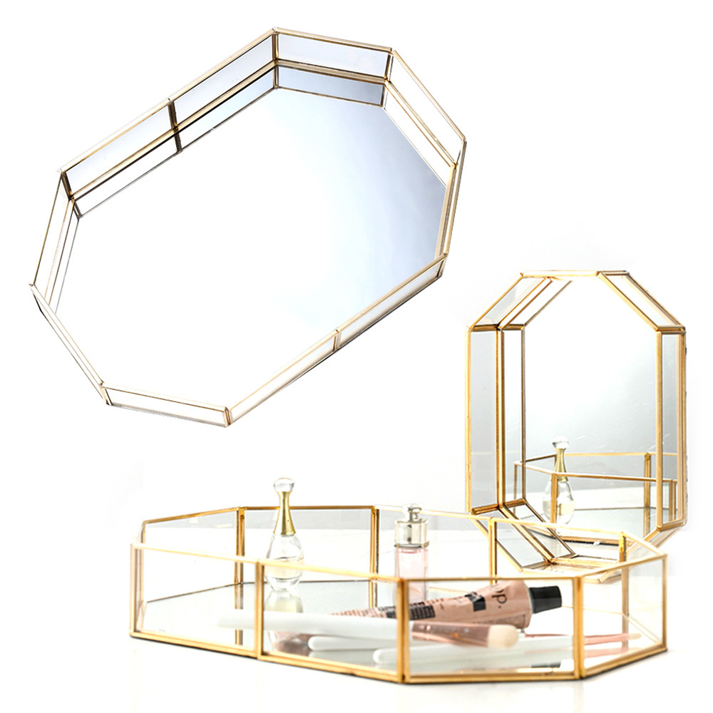 팔각 미러 트레이 악세사리 화장품보관함 팔각 11,000원